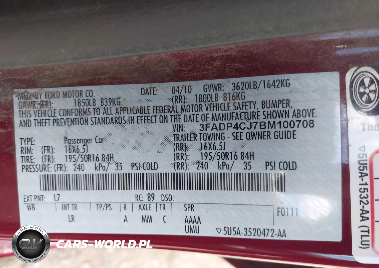 2011 Ford Fiesta Sel VIN:3FADP4CJ7BM100708 - 9