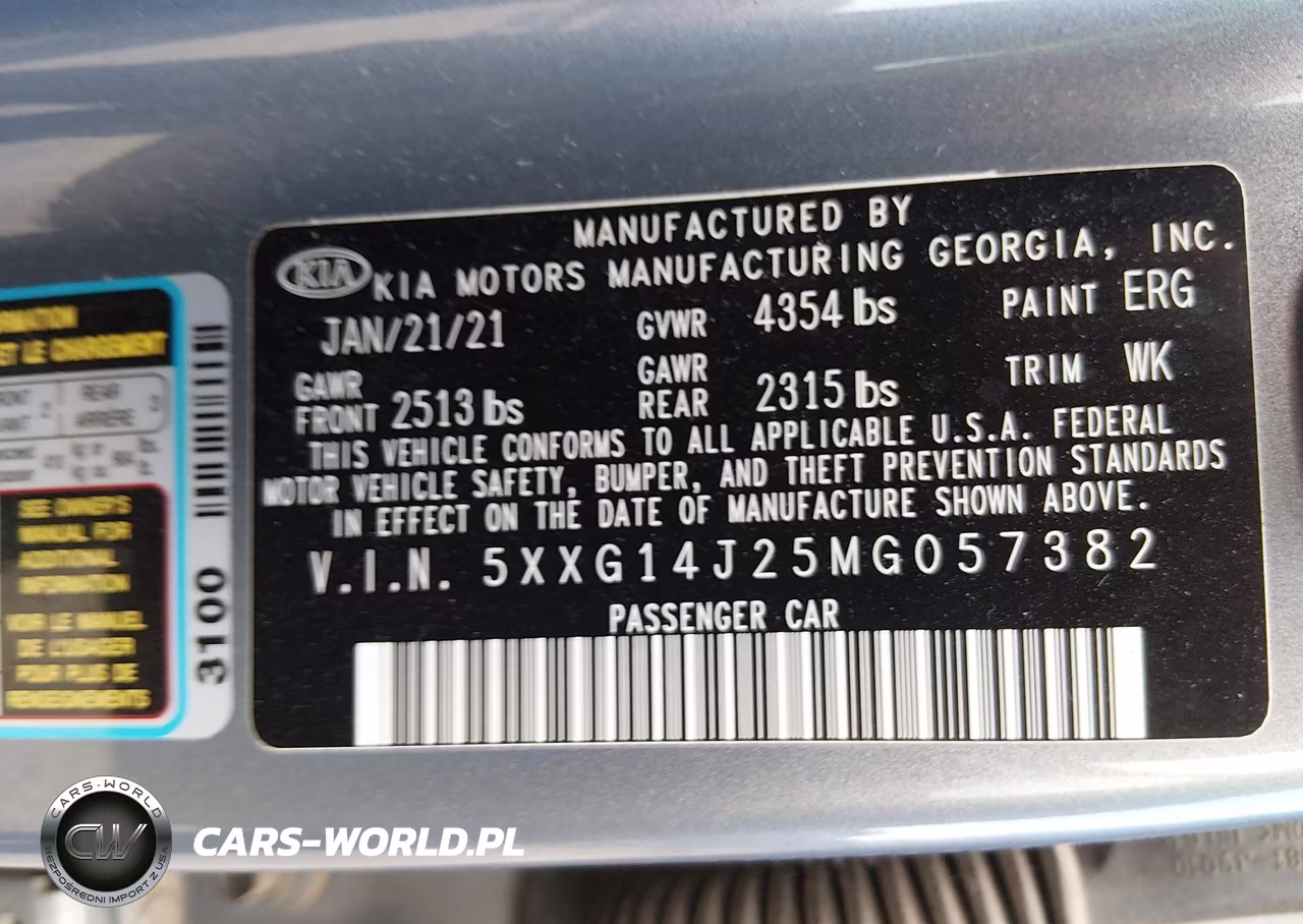2021 Kia K5 Lxs VIN:5XXG14J25MG057382 - 9
