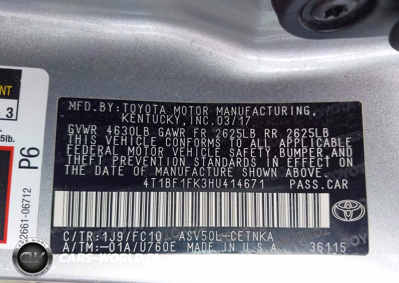2017 Toyota Camry Le VIN:4T1BF1FK3HU414671 - 9