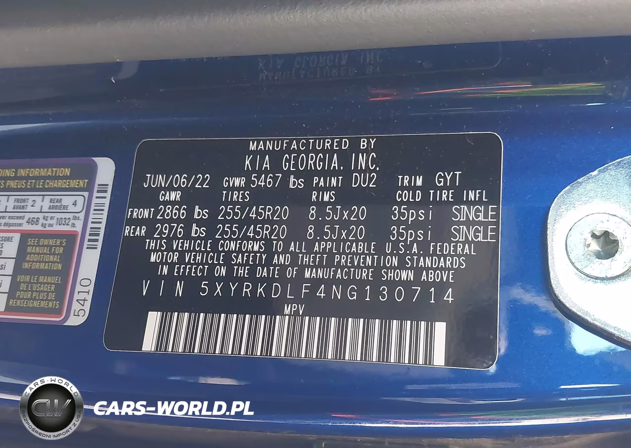 2022 Kia Sorento Sx VIN:5XYRKDLF4NG130714 - 9