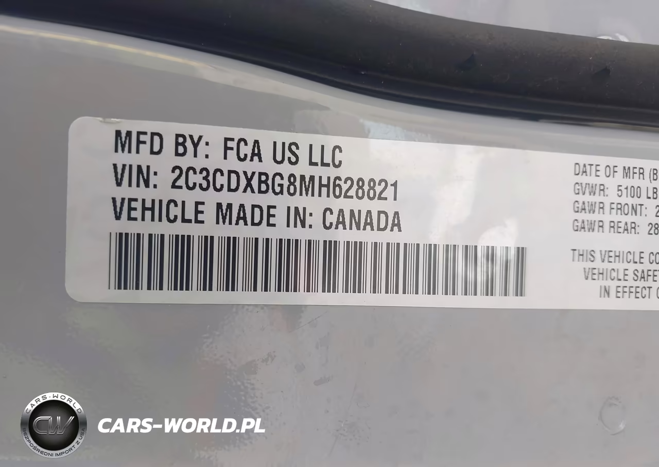2021 Dodge Charger Sxt Rwd VIN:2C3CDXBG8MH628821 - 9