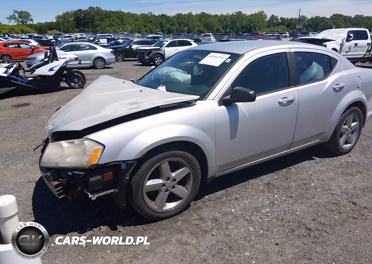 2012 Dodge Avenger Se VIN:1C3CDZAB9CN141635 - 2