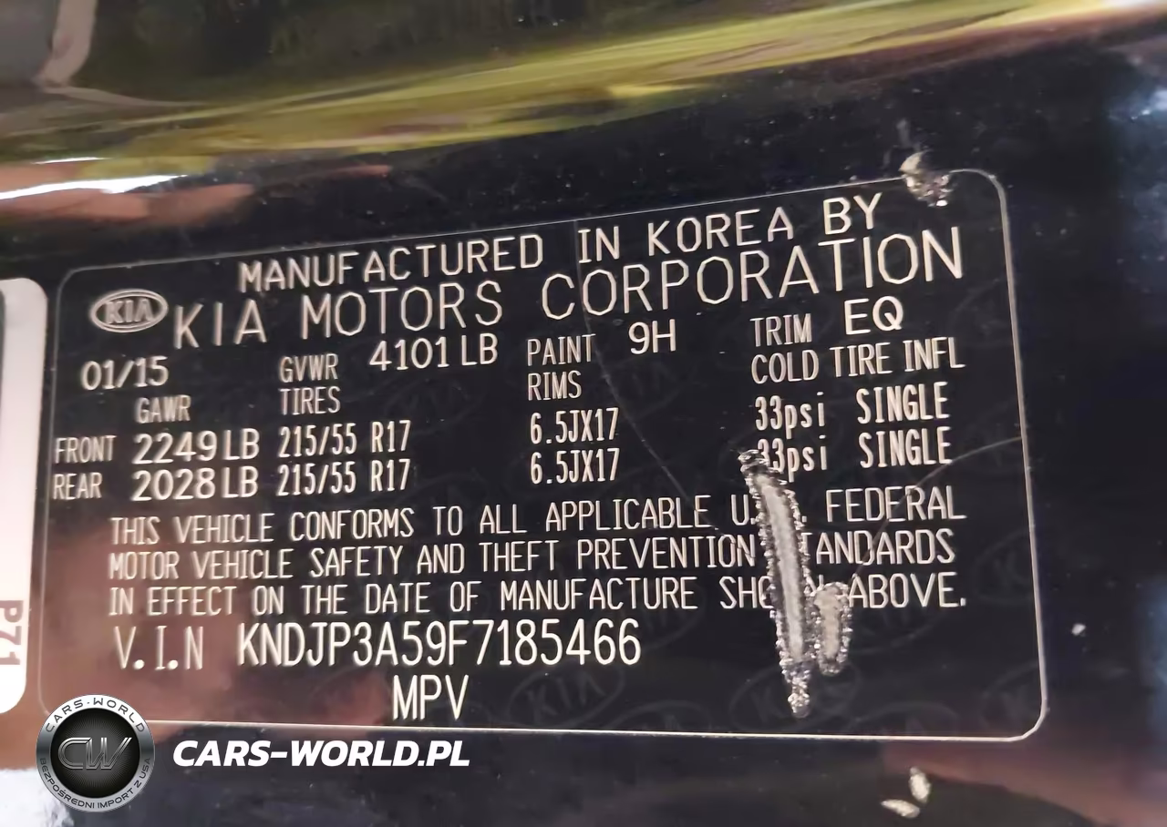 2015 Kia Soul + VIN:KNDJP3A59F7185466 - 9