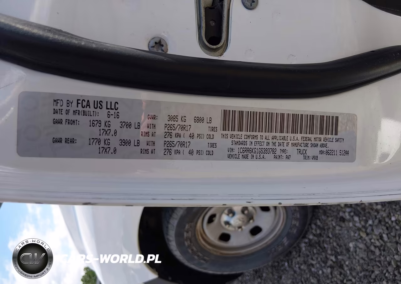 2016 Ram 1500 Tradesman VIN:1C6RR6KG1GS393782 - 9