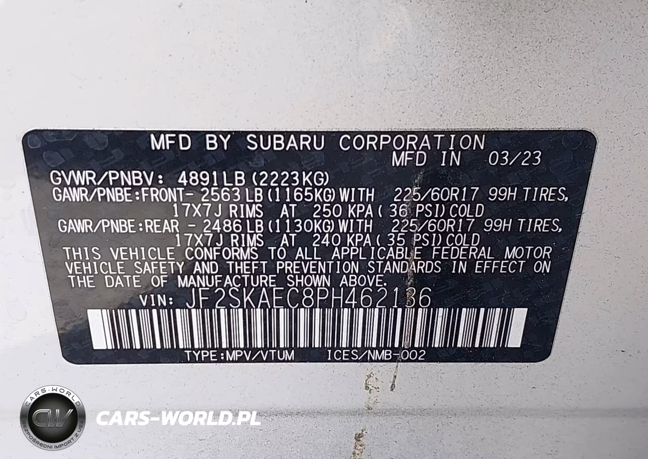 2023 Subaru Forester Premium VIN:JF2SKAEC8PH462136 - 9