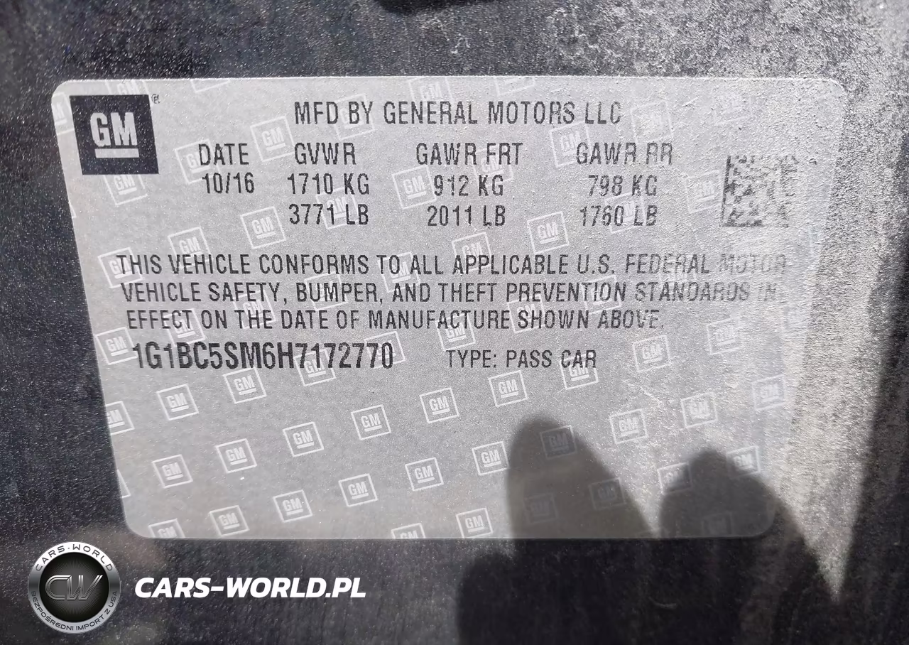 2017 Chevrolet Cruze Ls Auto VIN:1G1BC5SM6H7172770 - 9