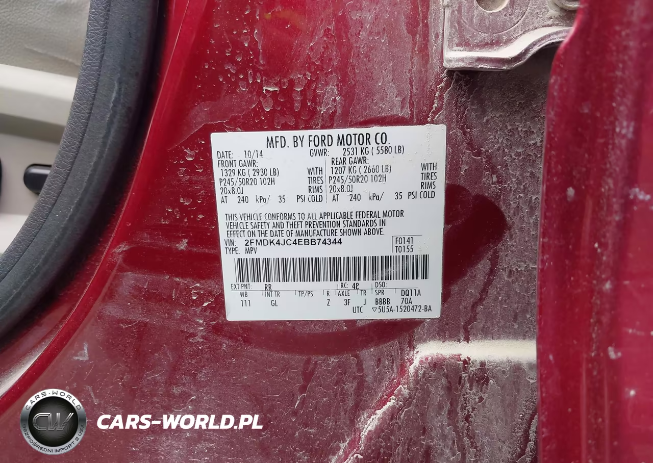 2014 Ford Edge Sel VIN:2FMDK4JC4EBB74344 - 9
