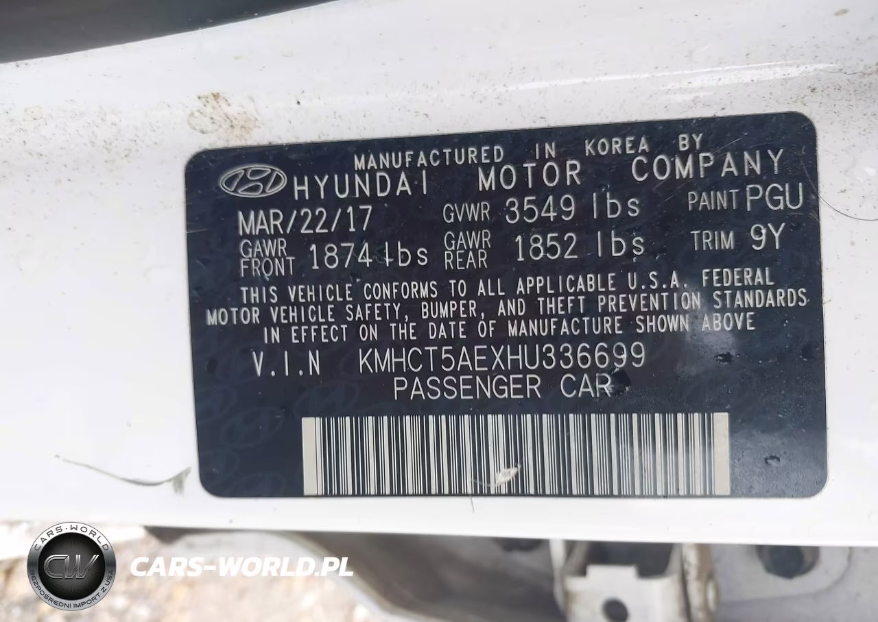 2017 Hyundai Accent Se VIN:KMHCT5AEXHU336699 - 9