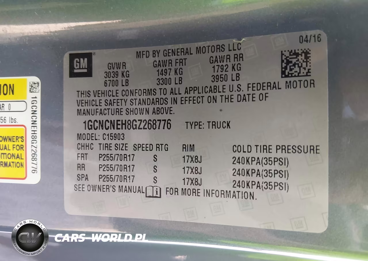 2016 Chevrolet Silverado 1500 Work Truck VIN:1GCNCNEH8GZ268776 - 9