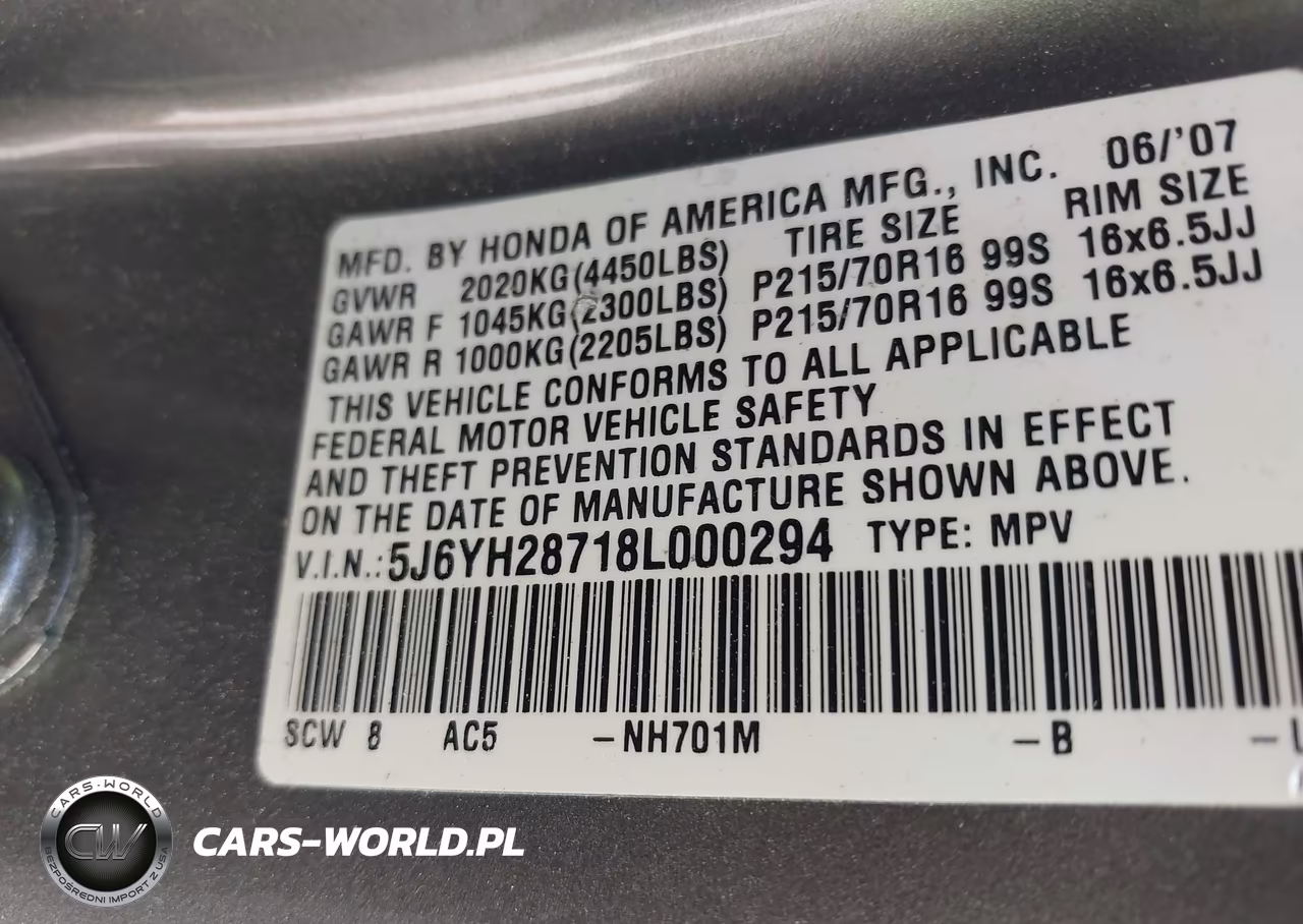 2008 Honda Element Ex VIN:5J6YH28718L000294 - 9