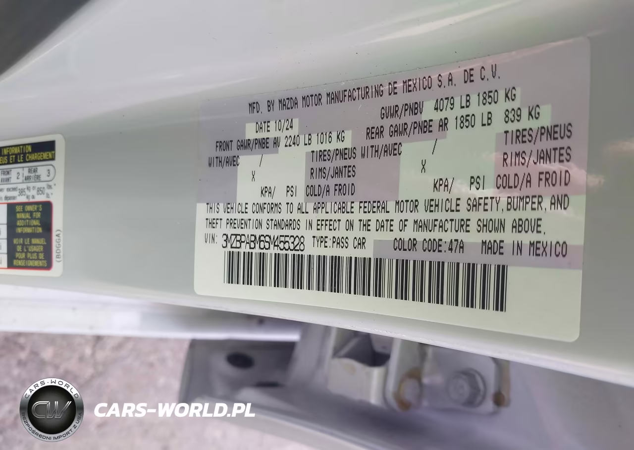 2025 Mazda Mazda3 2.5 S Select Sport VIN:3MZBPABM6SM455328 - 9