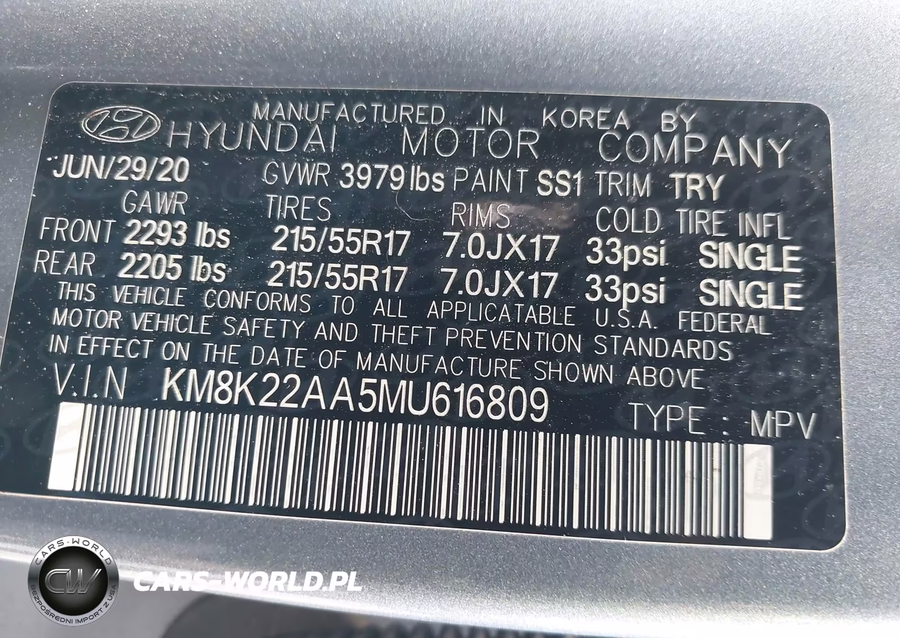 2021 Hyundai Kona Sel VIN:KM8K22AA5MU616809 - 9