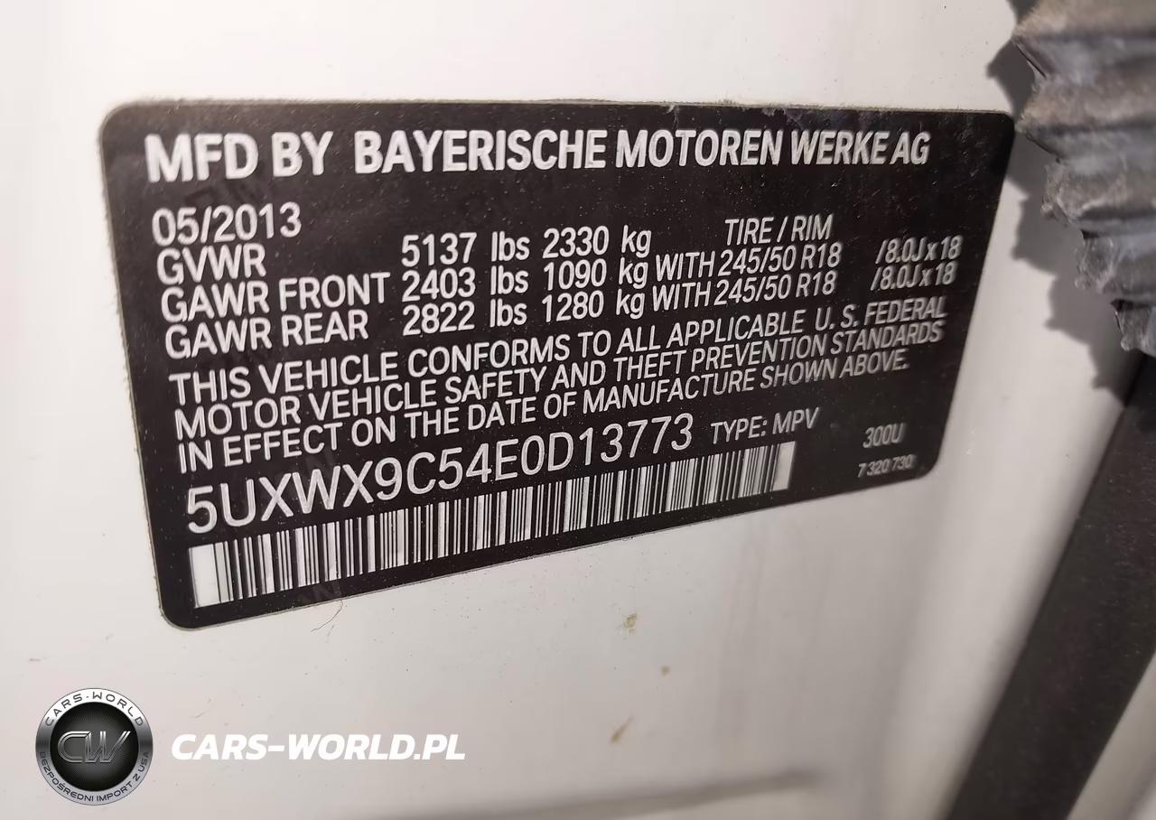 2014 BMW X3 xDrive28I VIN:5UXWX9C54E0D13773 - 9