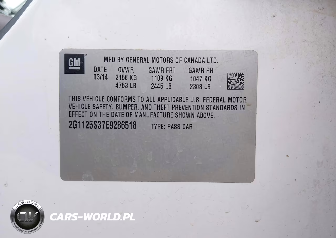 2014 Chevrolet Impala 2Lt VIN:2G1125S37E9286518 - 9