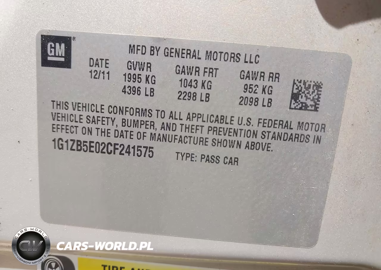 2012 Chevrolet Malibu Ls VIN:1G1ZB5E02CF241575 - 9