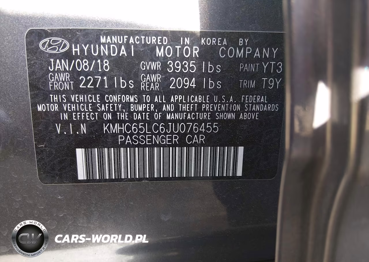 2018 Hyundai Ioniq Hybrid Blue VIN:KMHC65LC6JU076455 - 9