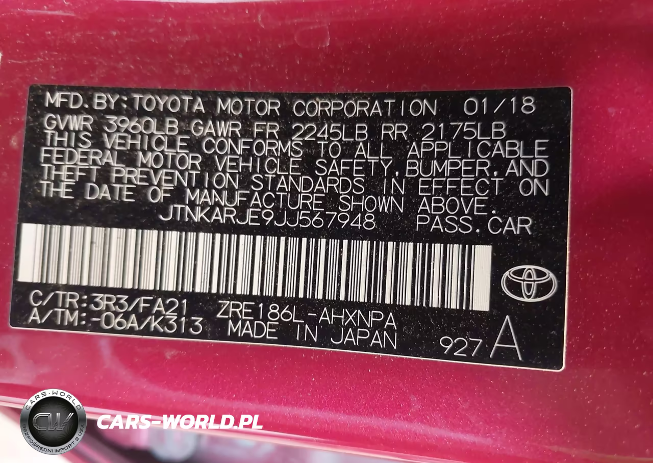 2018 Toyota Corolla Im VIN:JTNKARJE9JJ567948 - 9
