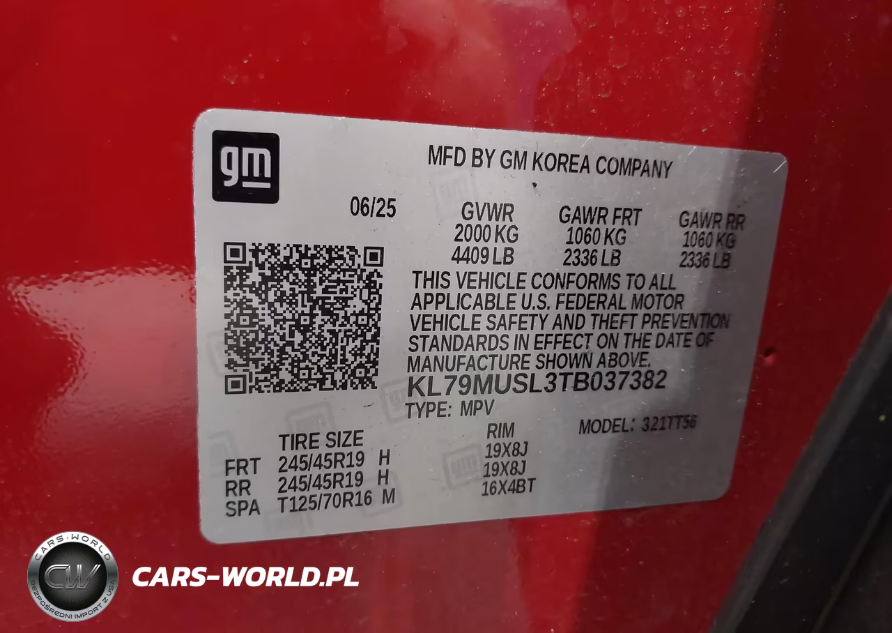 2026 Chevrolet Trailblazer Awd Rs VIN:KL79MUSL3TB037382 - 9