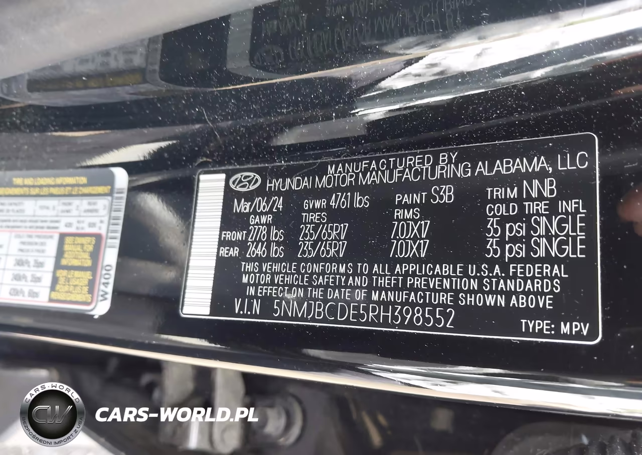2024 Hyundai Tucson Sel VIN:5NMJBCDE5RH398552 - 9