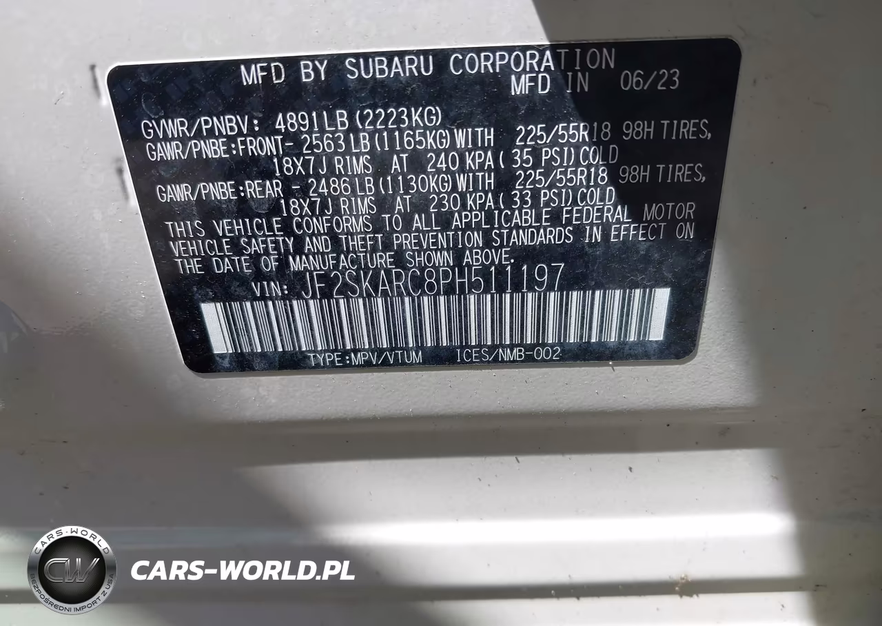 2023 Subaru Forester Touring VIN:JF2SKARC8PH511197 - 9