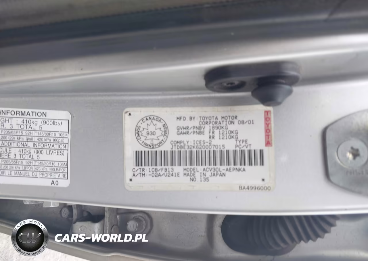 2002 Toyota Camry Le-Xle VIN:JTDBE32K620007015 - 9
