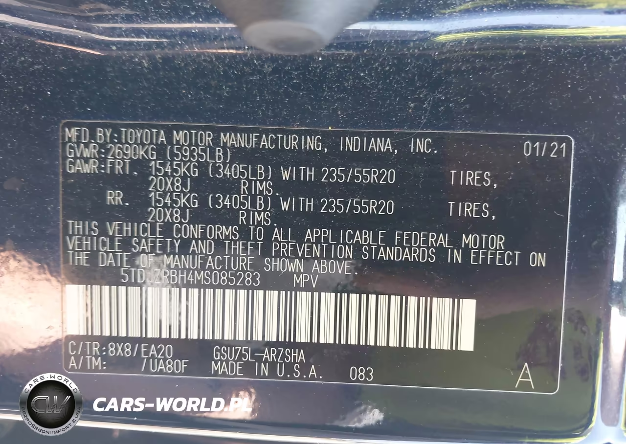 2021 Toyota Highlander Xse VIN:5TDJZRBH4MS085283 - 9
