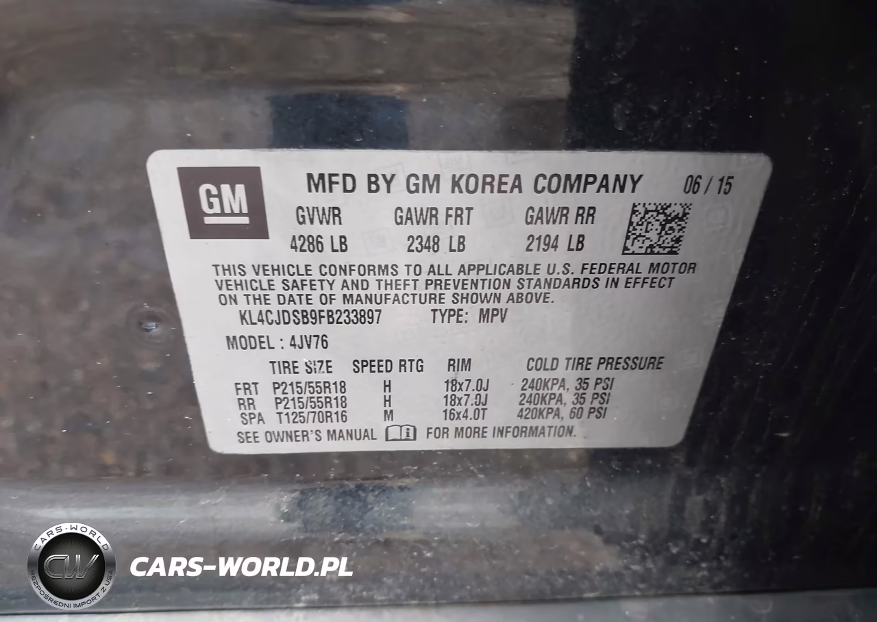 2015 Buick Encore Premium VIN:KL4CJDSB9FB233897 - 9