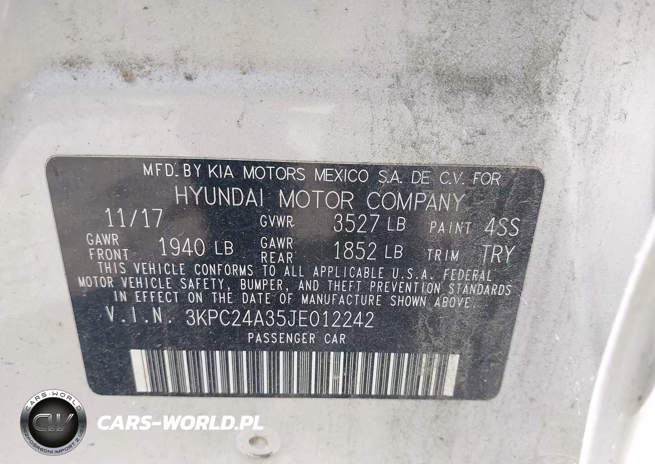 2018 Hyundai Accent Se VIN:3KPC24A35JE012242 - 9