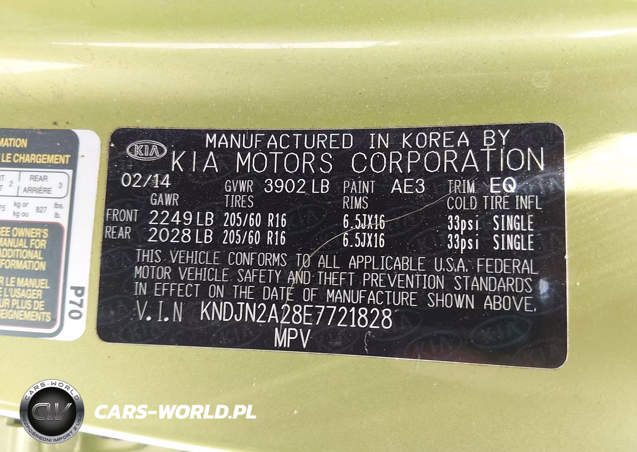 2014 Kia Soul VIN:KNDJN2A28E7721828 - 9