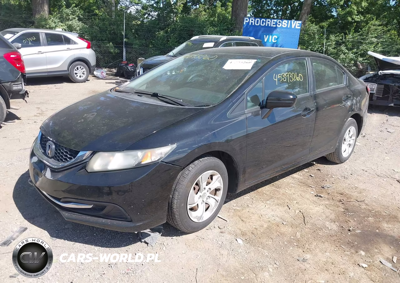2014 Honda Civic Lx VIN:19XFB2F52EE053834 - 2
