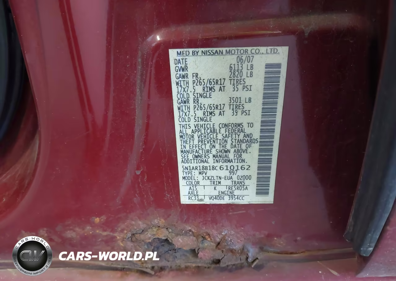 2008 Nissan Pathfinder S-Le-Se VIN:5N1AR18B18C610162 - 9