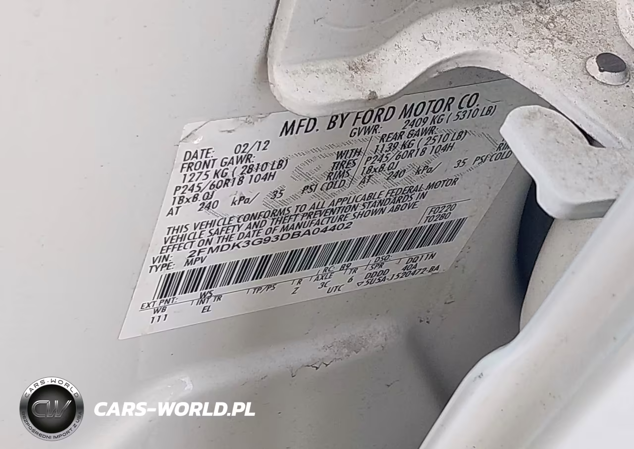2013 Ford Edge Se VIN:2FMDK3G93DBA04402 - 9