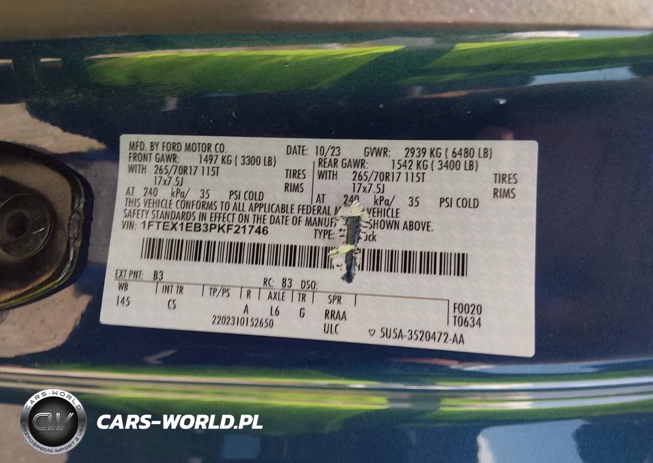 2023 Ford F-150 Xl-Xlt VIN:1FTEX1EB3PKF21746 - 9