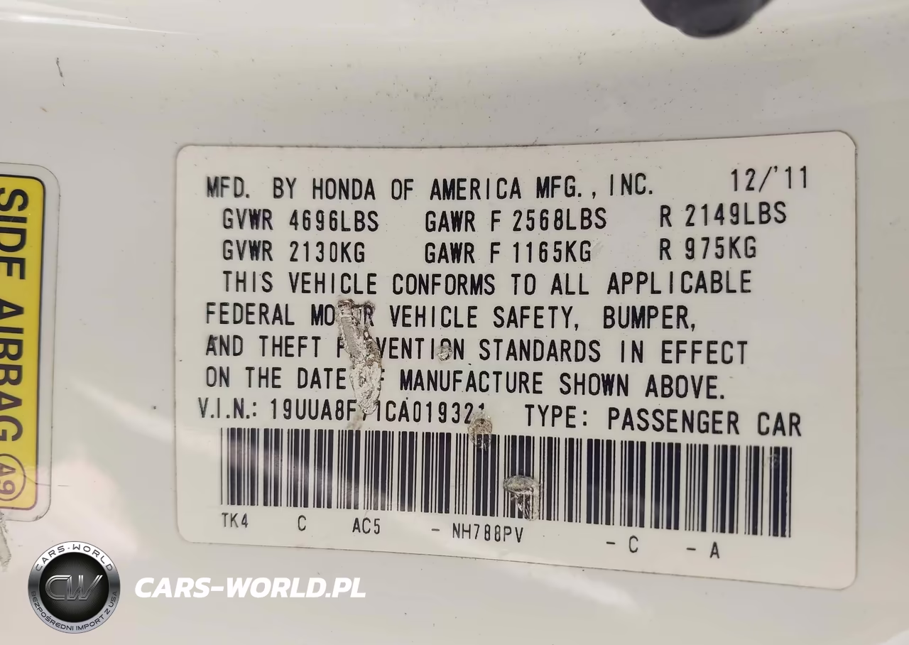2012 Acura Tl 3.5 VIN:19UUA8F71CA019321 - 17