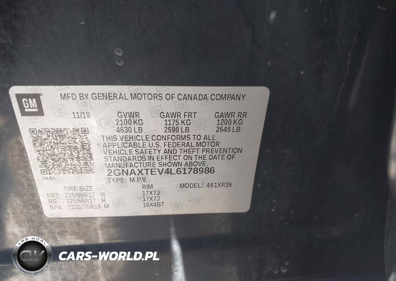 2020 Chevrolet Equinox Awd 2Fl VIN:2GNAXTEV4L6178986 - 9