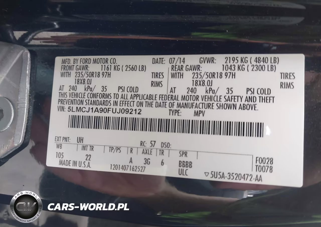 2015 Lincoln Mkc VIN:5LMCJ1A90FUJ09212 - 9