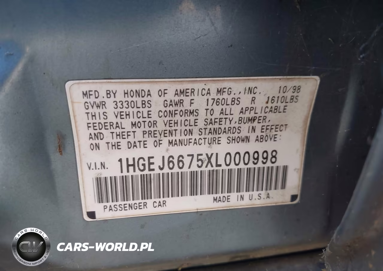 1999 Honda Civic Lx VIN:1HGEJ6675XL000998 - 9