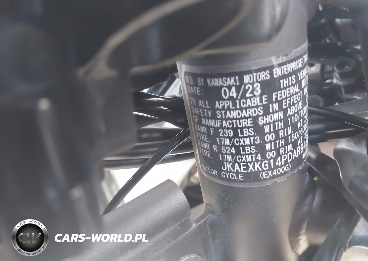 2023 Kawasaki Ex400 VIN:JKAEXKG14PDAR9482 - 10