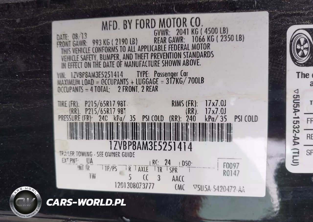 2014 Ford Mustang V6 VIN:1ZVBP8AM3E5251414 - 9