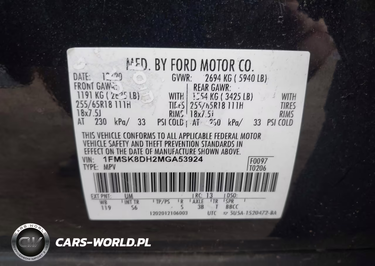 2021 Ford Explorer Xlt VIN:1FMSK8DH2MGA53924 - 9