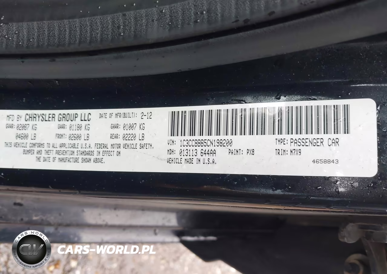 2012 Chrysler 200 Touring VIN:1C3CCBBB5CN198200 - 9