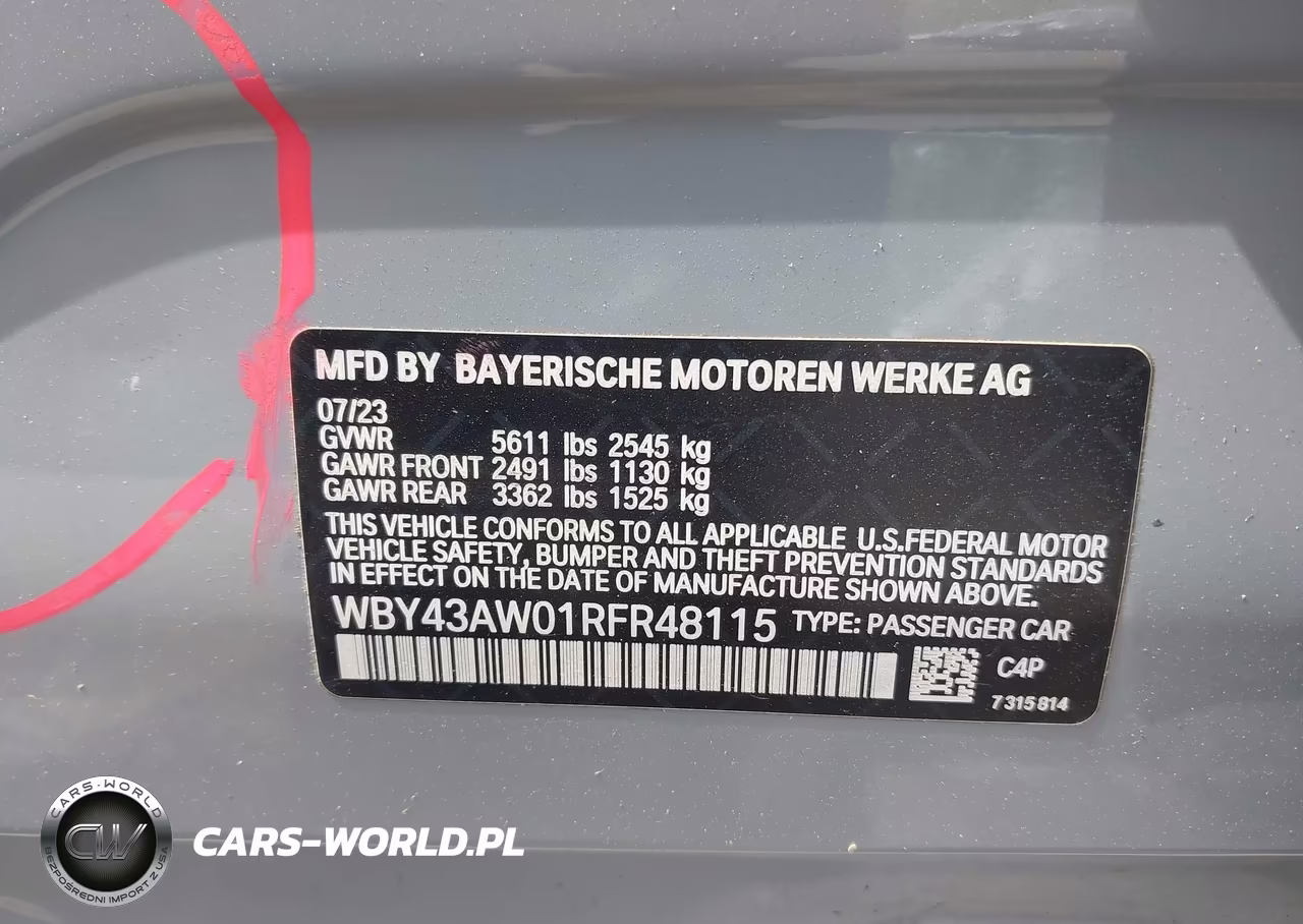 2024 BMW I4 Gran Coupe Edrive35 VIN:WBY43AW01RFR48115 - 9