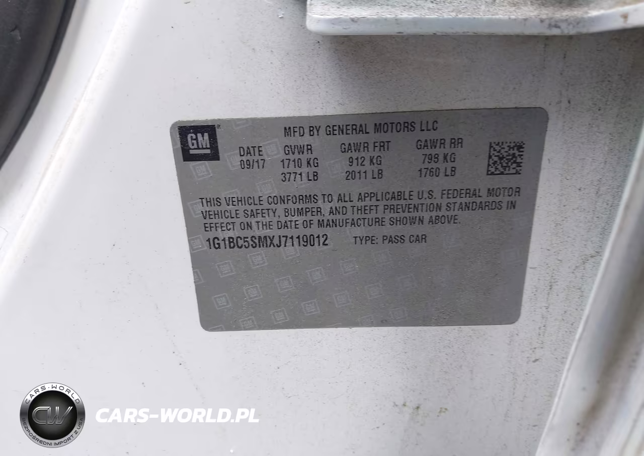 2018 Chevrolet Cruze Ls Auto VIN:1G1BC5SMXJ7119012 - 9
