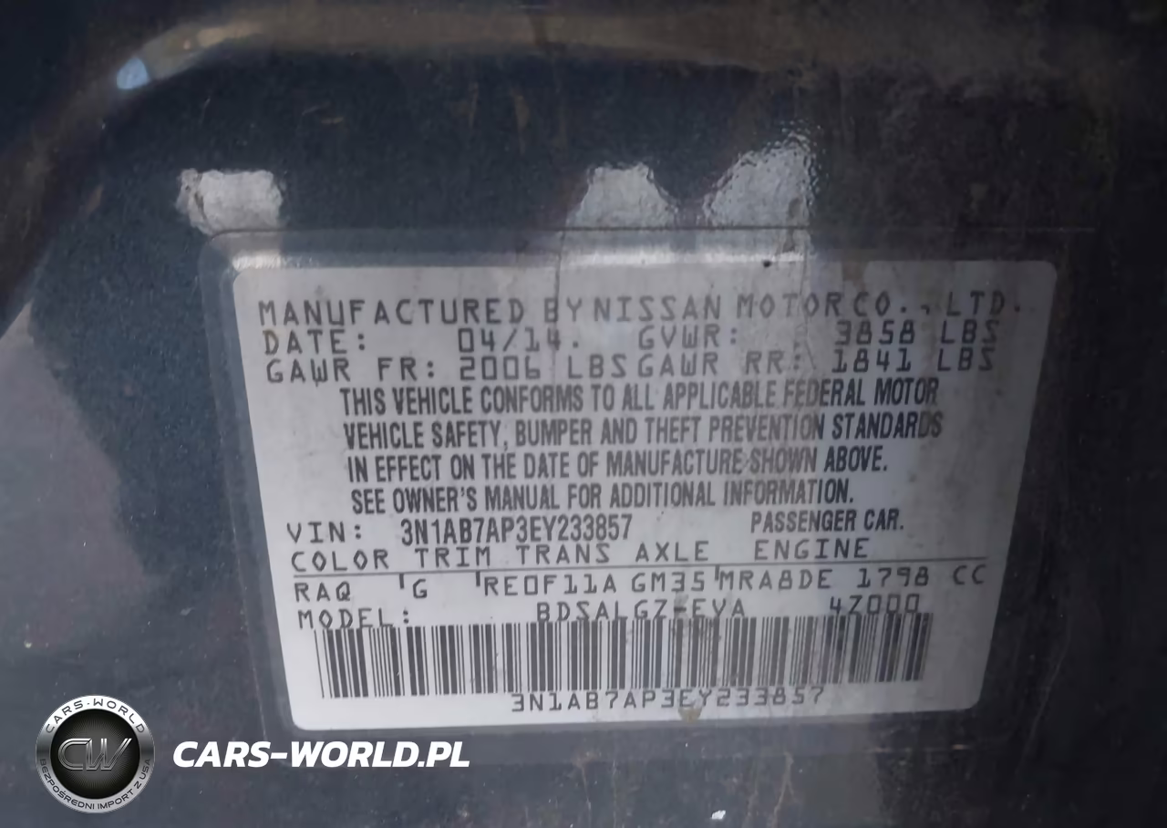 2014 Nissan Sentra Sl VIN:3N1AB7AP3EY233857 - 9