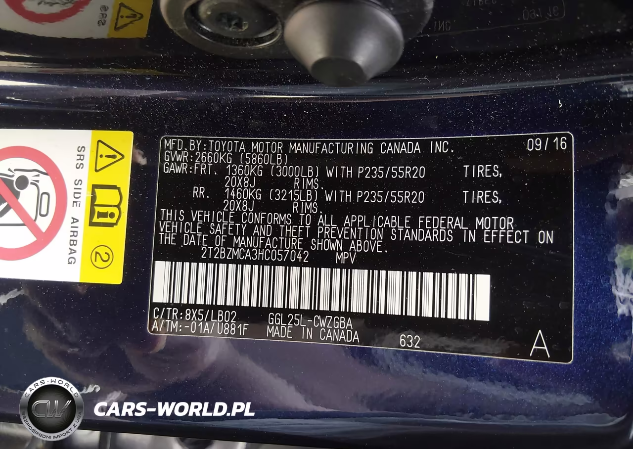 2017 Lexus Rx 350 VIN:2T2BZMCA3HC057042 - 9