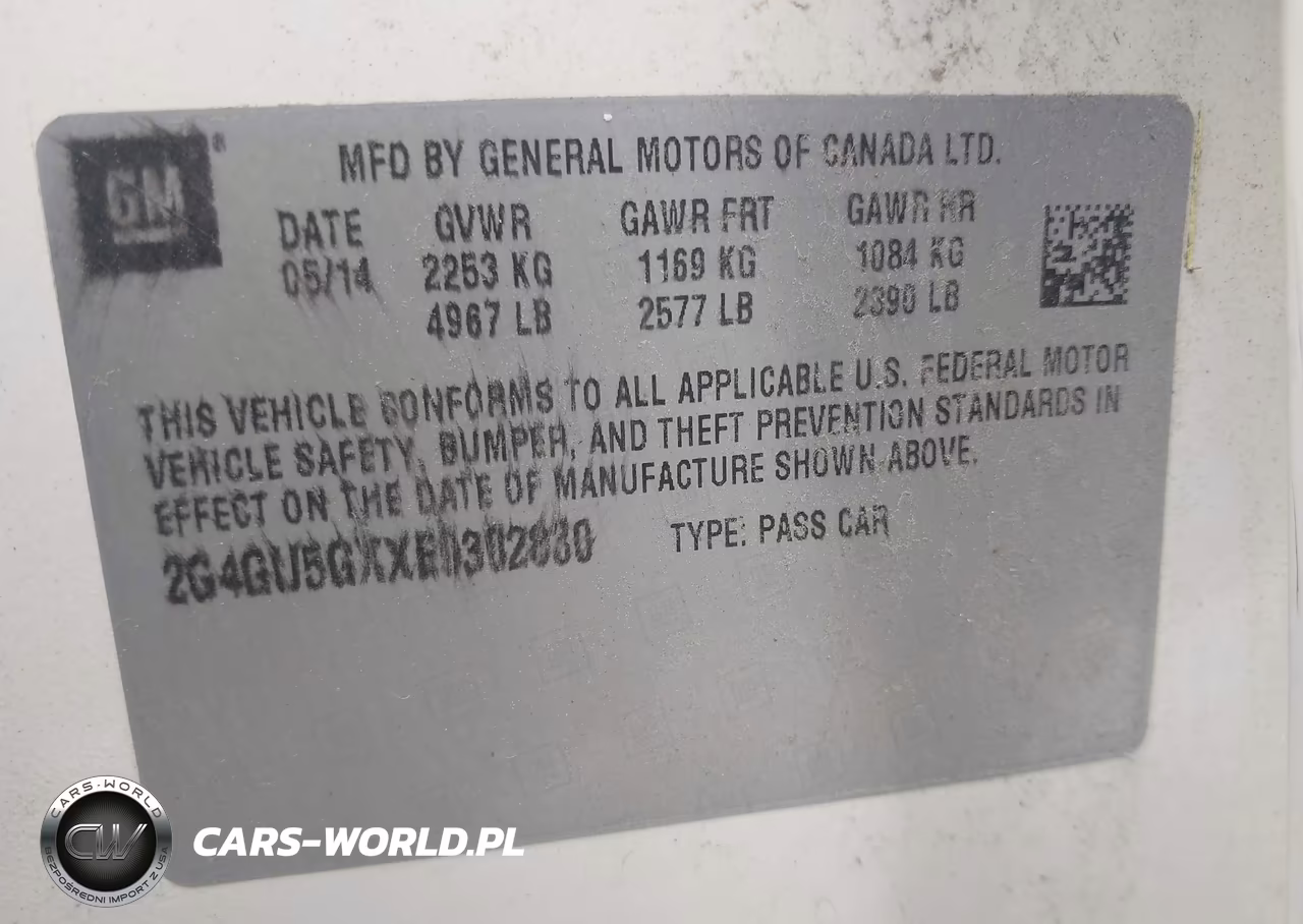 2014 Buick Regal Gs VIN:2G4GU5GXXE9302830 - 9