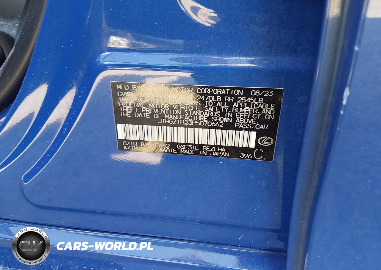 2023 Lexus Is 350 F Sport VIN:JTHGZ1B23P5070662 - 9