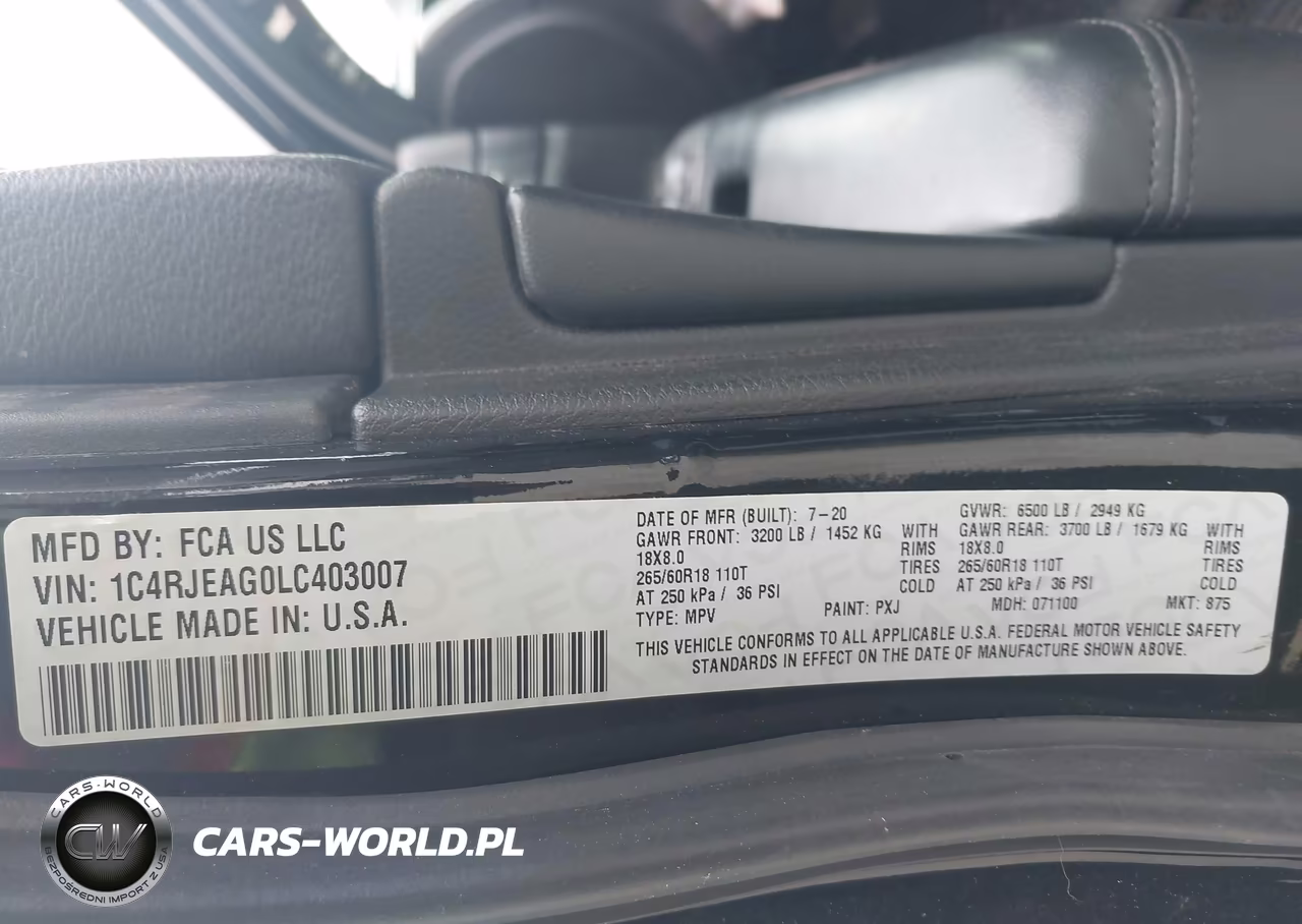 2020 Jeep Grand Cherokee Laredo E 4X2 VIN:1C4RJEAG0LC403007 - 9