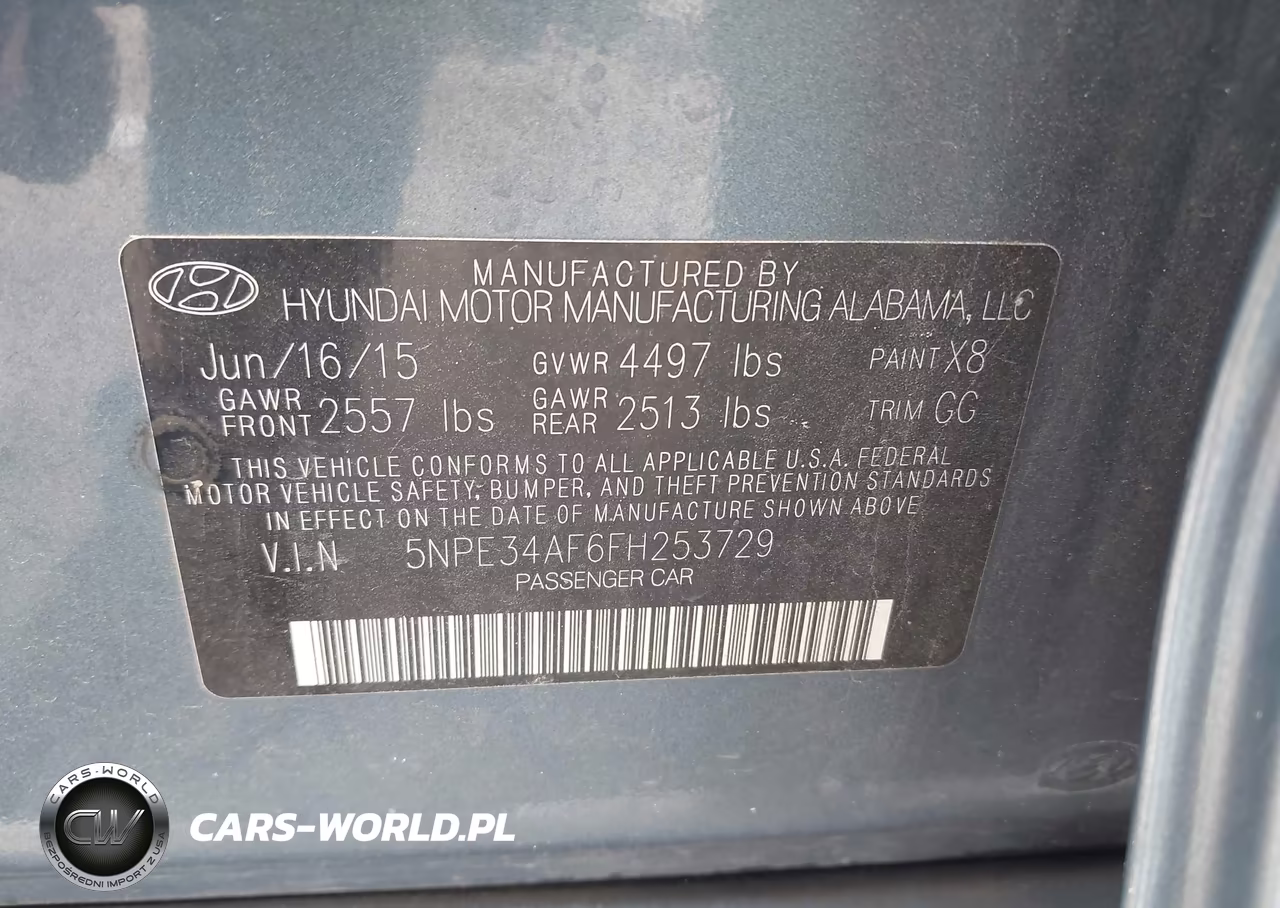 2015 Hyundai Sonata Sport VIN:5NPE34AF6FH253729 - 9