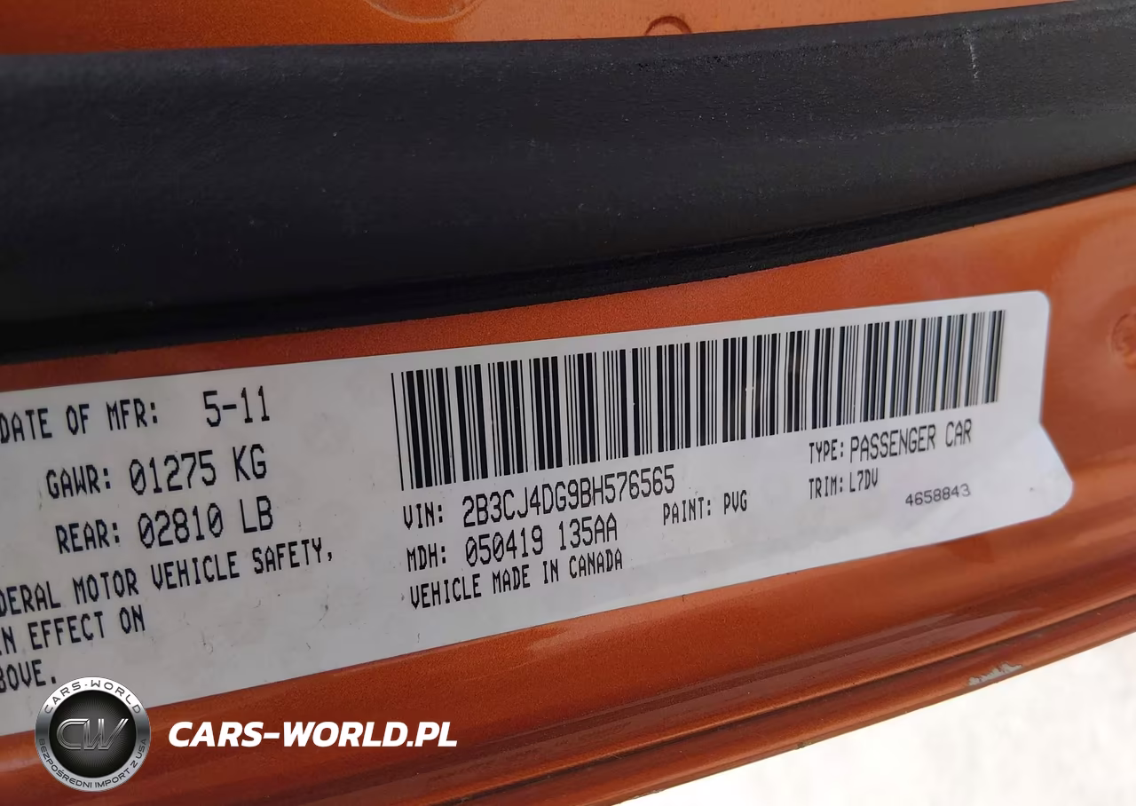 2011 Dodge Challenger VIN:2B3CJ4DG9BH576565 - 9